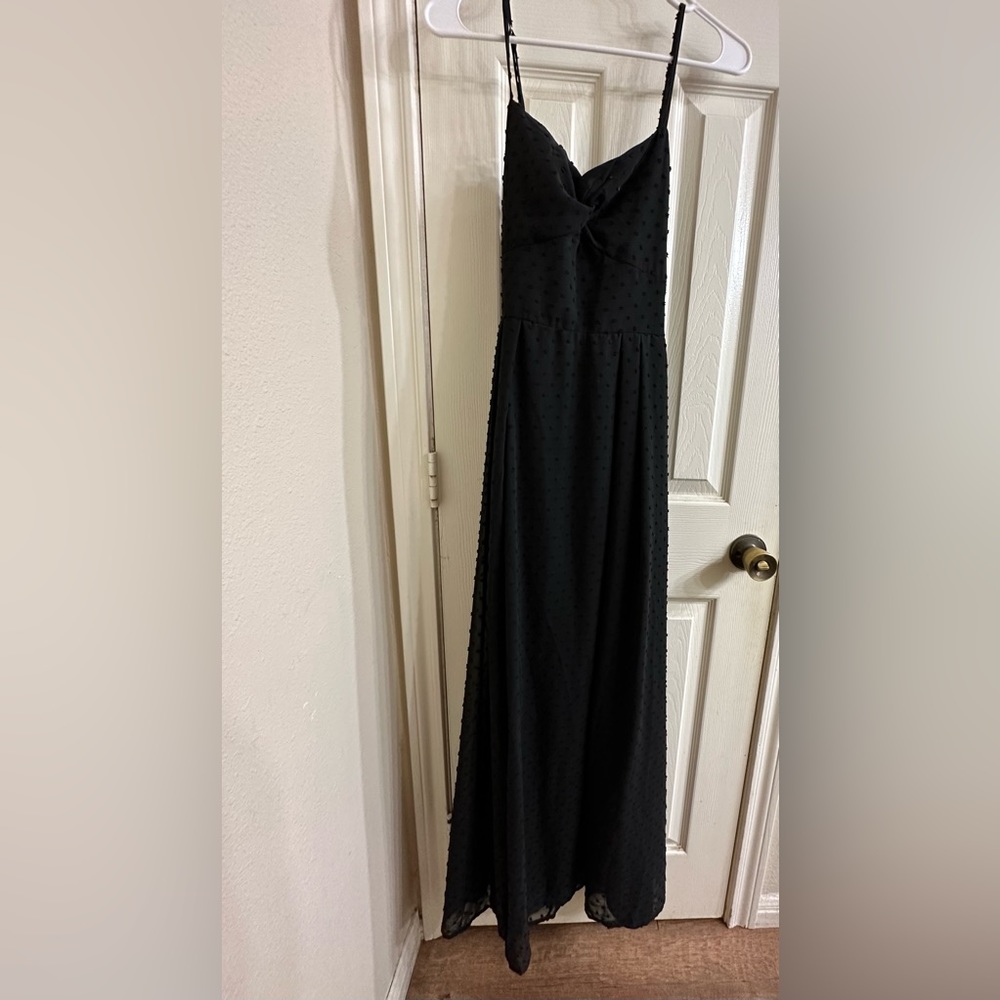 SHEIN Black dress with slit